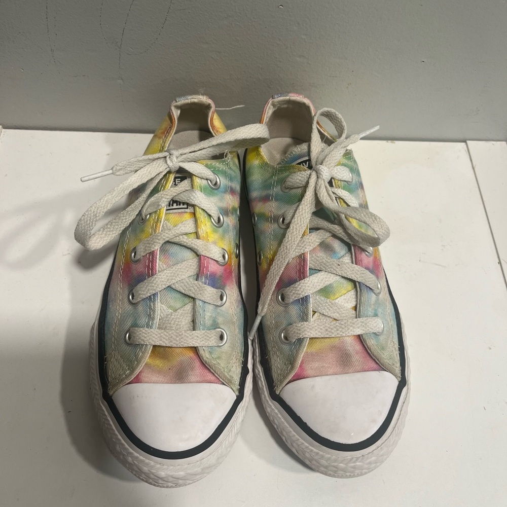 Girls Tie Dye Converse size 1 - Picture 2 of 8